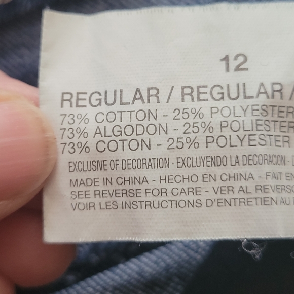 Code Bleu, Designer Jeans, Size 12, Embroidered Back Pockets, Bling - Picture 6 of 10